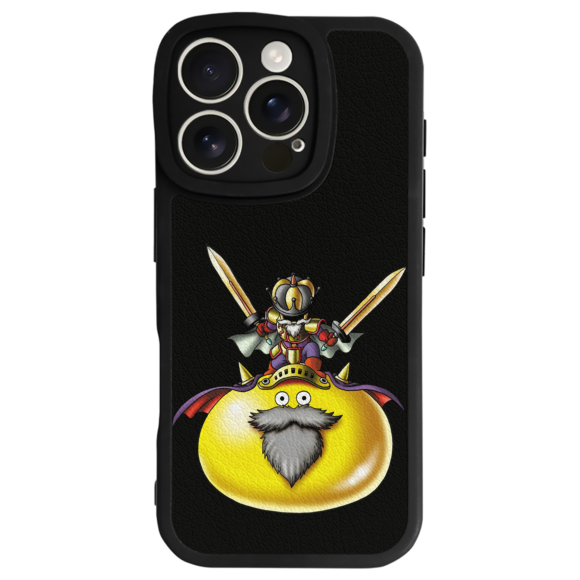 （画像用） ドラゴンクエスト Doragon Kuesuto Dragon Quest 【iPhone 16シリーズ対応】シリコンスマホケース（レザー調） 材質：シリコン